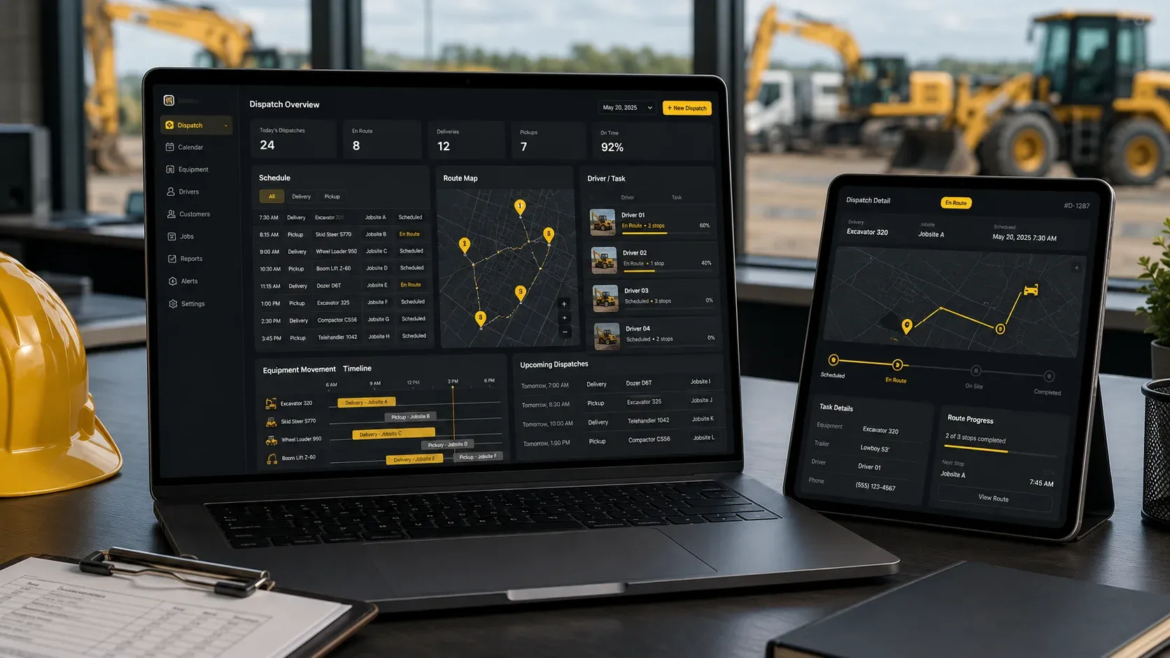 How Dispatch Scheduling Improves Heavy Equipment Rental Delivery