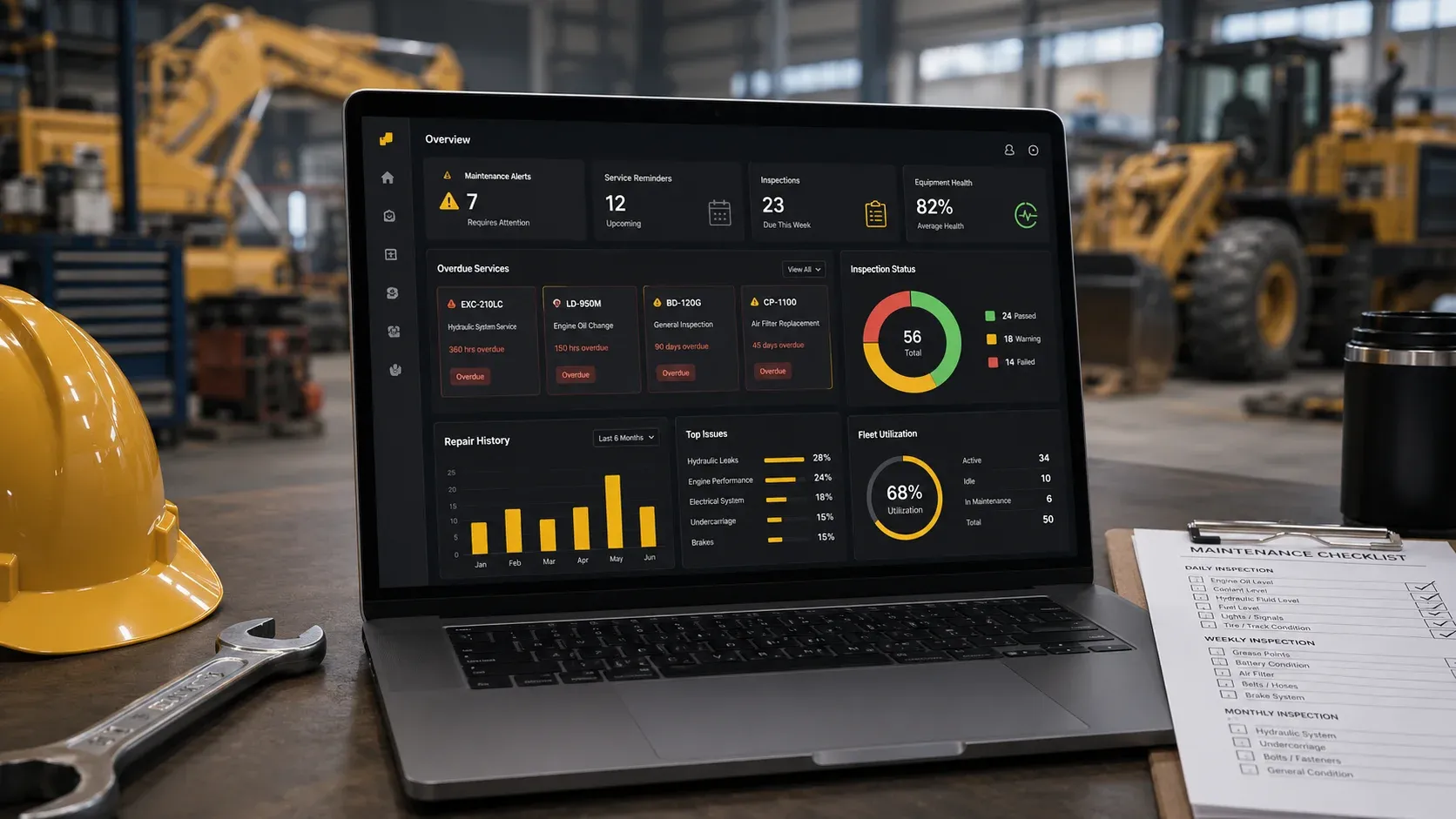 Maintenance Alerts Help Rental Companies Reduce Equipment Downtime
